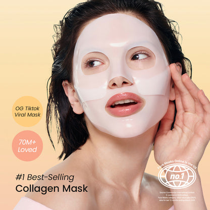 BIODANCE Bio-Collagen Real Deep Mask, Hydrating Overnight Hydrogel Mask, Pore Minimizing, Plumping, Elasticity Improvement, Korean Skincare, Stocking Stuffers for Teen Girls | 1.19oz(34g) x 16ea