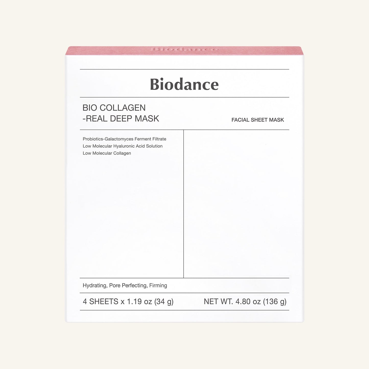 BIODANCE Bio-Collagen Real Deep Mask, Hydrating Overnight Hydrogel Mask, Pore Minimizing, Plumping, Elasticity Improvement, Korean Skincare, Stocking Stuffers for Teen Girls | 1.19oz(34g) x 16ea