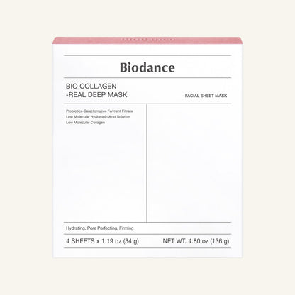 BIODANCE Bio-Collagen Real Deep Mask, Hydrating Overnight Hydrogel Mask, Pore Minimizing, Plumping, Elasticity Improvement, Korean Skincare, Stocking Stuffers for Teen Girls | 1.19oz(34g) x 16ea